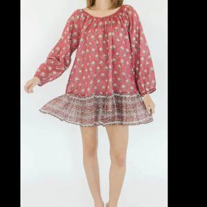 Victoria Dunn safron Mini dress in chili pepper nwt medium